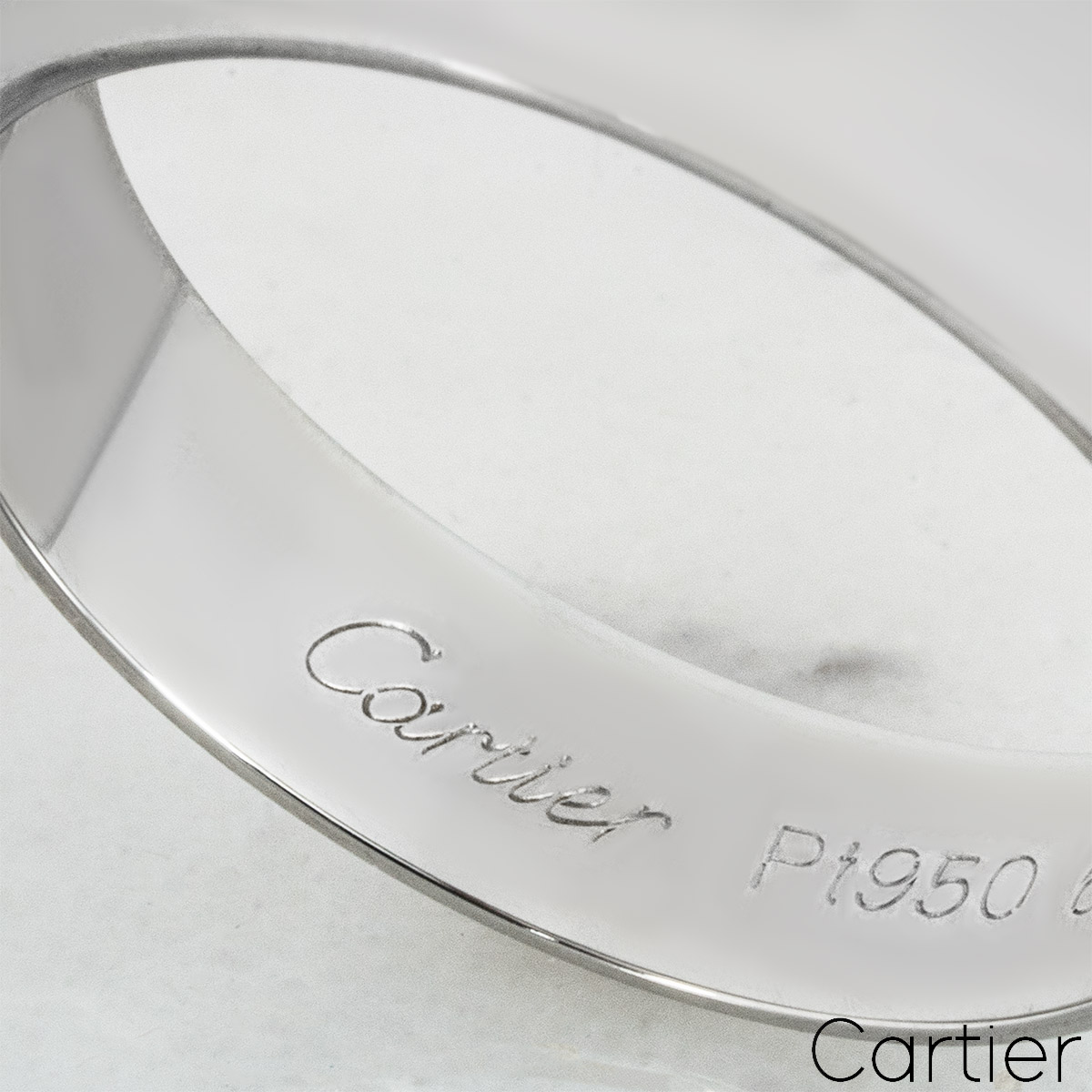 Cartier Platinum Alliance 1895 Wedding Ring B4059552